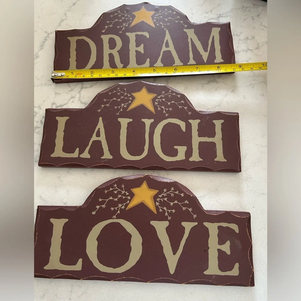 Rustic Brown and Gold Wall Decor Set